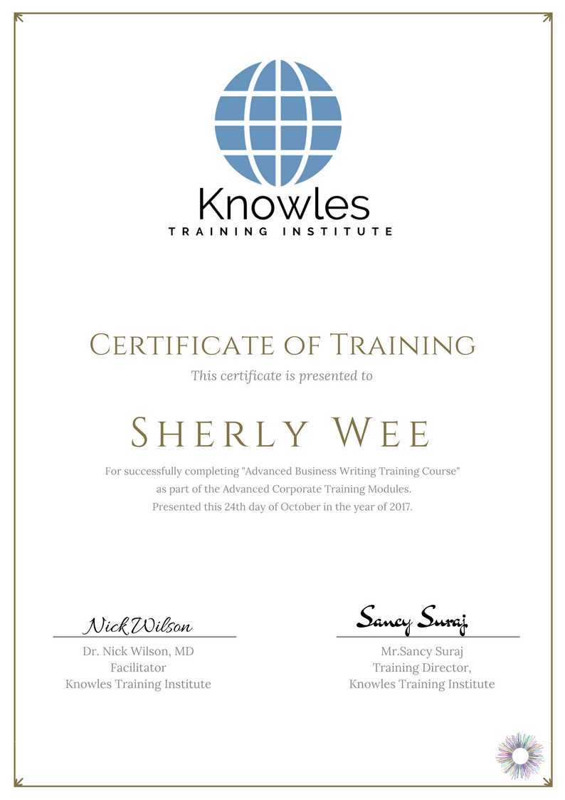 Advanced Business Writing Training Course in China Certification